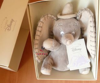 DISNEY / NICOTOY Doudou DUMBO bébé peluche éléphant Boite cadeau