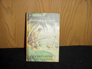 Vintage Childrens Book Robinson Crusoe by Daniel Defoe