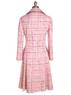  Wool A Line Coat Purple Tweed Davidow Mary Usmar 1970s Medium