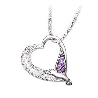 Lena Liu Garden Of Jewels Diamond And Amethyst Pendant Necklace