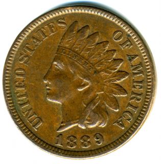 Superb 1889 Bold Liberty   4 Diamond Indian Head Cent Coin Lot XF+