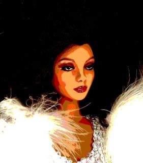  OOAK Gene Doll Repaint "Diana Ross"