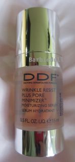 DDF Wrinkle Resist Plus Pore Minimizer Moisturizing Serum 0 5 oz New