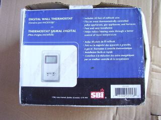 DIGITAL WALL THERMOSTAT AC05558 pellet stove gas heating wood control