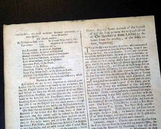 The Great Plague Black Death London 1666 Old Newspaper