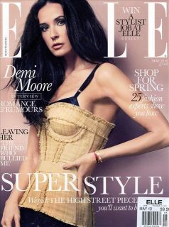 Elle UK Magazine 5 10 Fashion Kelly Osbourne Demi Moore