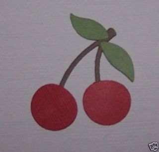 Cherry Quickutz Sizzix Paper Die Cuts Card Toppers