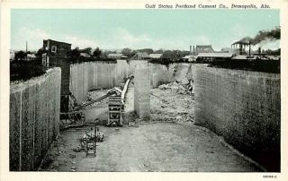Alabama Al Demopolis Gulf States Portland Cement Co Postcard