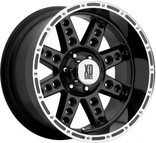 22x11 6x5 5 25mm Black KMC XD Diesel Wheels Rim Chevy