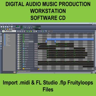 Digital Audio Workstation Software CD Import MIDI FL Studio Files