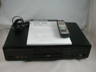 Denon DVD 1500 DVD & Video Player w/ Manual & Remote Control