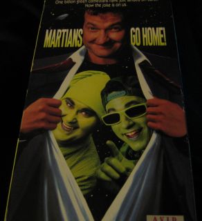 Martians Go Home VHS 1990 VIDEO MOVIE RANDY QUAID