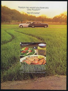 1985 Grey Poupon Mustard Pardon Me Car Print Ad