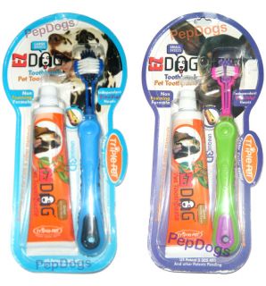 Triple Pet EZ Dog Toothbrush Toothpaste Remove Plaque