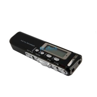 New 8GB LCD Digital Voice Recorder Pen with  Player Black