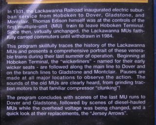 Lackawanna Legacy DL&W Electrics Hoboken Denver train railroad vhs