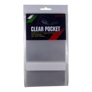 200 pcs CLEAR POCKET SHEETS Films Cover & Memo 4x5 Anti dust storage