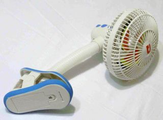 Diono Stroller Fan Works White with Blue trim hardly used condition