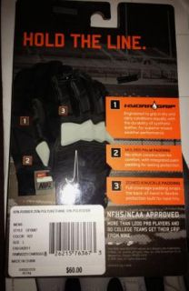  Nike Hyperbeast Lineman Grey Football Gloves Hydra Grip NCAA