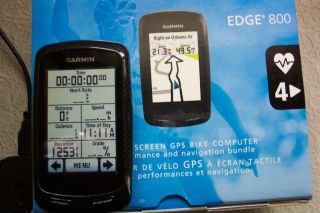 Garmin Edge 800 Bike Computer Bundle Wireless HR Used NR