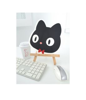  , Mousemat_PC Laptop Desktop Computer Useful Accessories_black cat