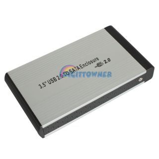  USB 2 0 SATA HDD HD Hard Disk Drive Enclosure External Case