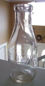 DELLWOOD DAIRY CO INC Rare VTG Milk Bottle Yonkers & MT. Vernon N.Y. 1