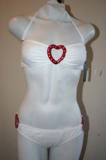 Despi Victorias Secret Bikini Heart Bandeau $158 L