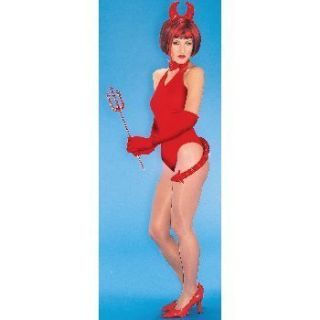 Adult Devil Sparkle Glitter Horns Tail Kit Costume Accessories New