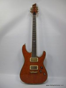 Schecter Diamond Series C 1 Elite Electric Guitar Orange EXCELLENT