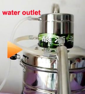 The first use of equipment, distillation with water, do not put any