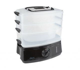 Deni 9L 3 Tier Stackable Steamer w Lid Carrying Handle