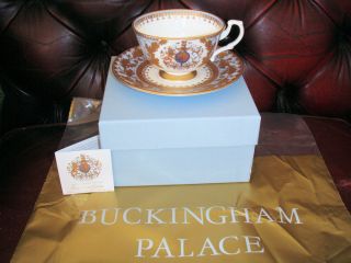 Queen Diamond Jubilee Tea Cup Saucer Official China Royal Collection
