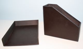 Saffiano Document Magazine Holder Leather Nava New