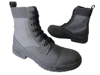 Skechers Mens Denton Forest 62962 Black Casual Fashion Lace Boots Sz
