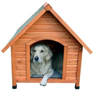 New Pitched Roof Dog House Extra Large Weatherproof Glazed Pine