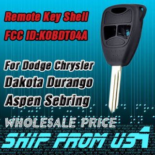  Key Shell for Dodge Chrysler Mitsubishi Dakota Aspen Raider