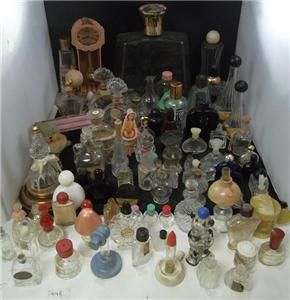  Vintage Vanity Designer Glass Perfume Parfum Atomizer Bottles