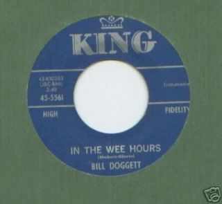Bill Doggett 45 RPM Wee Hours High Wide
