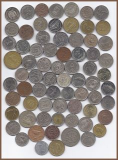 Pound World Coin Most Quarter to Half Dollar Size Lots of