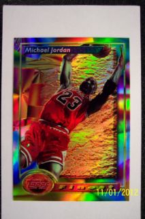 1993 1994 Topps Finest Michael Jordan 1st Ever Refractor Centered