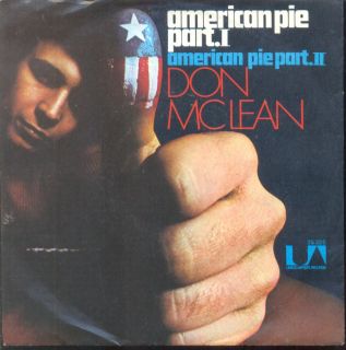 don mclean american pie 1972 7 vinyl single