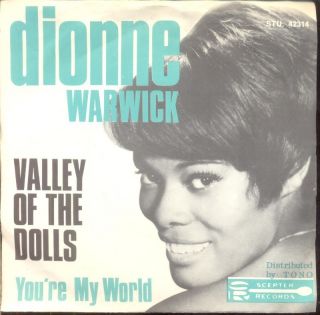 Dionne Warwick Valley of The Dolls Youre My World Danish 7 1968 w PS