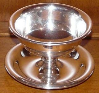  Century Silver Plated Elegant Party Dipping Sauce Dish on its own Base