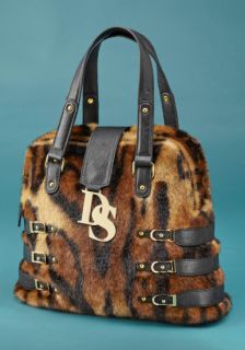 Donna Salyers Fabulous Furs Leopard Faux Fur Signature Bag