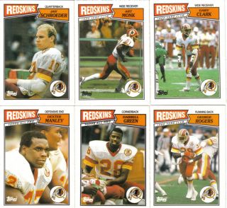 Topps NFL Washington Redskins Trading Card See Which Cards Available