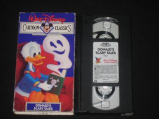 Walt Disney Cartoon Classics V 13 Donalds Scary Tales VHS