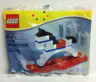 Lego New 2012 Christmas 40035 Rocking Horse Seasonal Discontinued Set