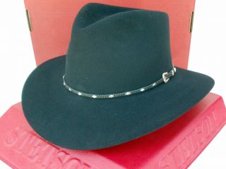 Stetson Cowboy Hat 4X Beaver Fur Felt Diamond Jim Black