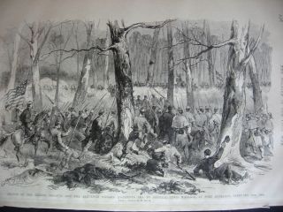  Print Charge of 8th Missouri 11th Indiana at ft Donelson 1862